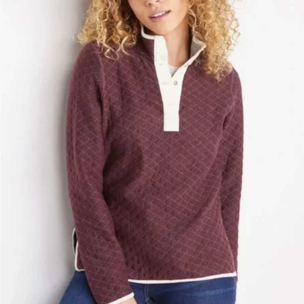 Marine Layer Reversible Lady Corbet in Heather Grey/Port Royal